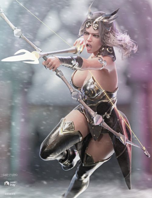 dforce-lightning-archer-outfit-and-weapons