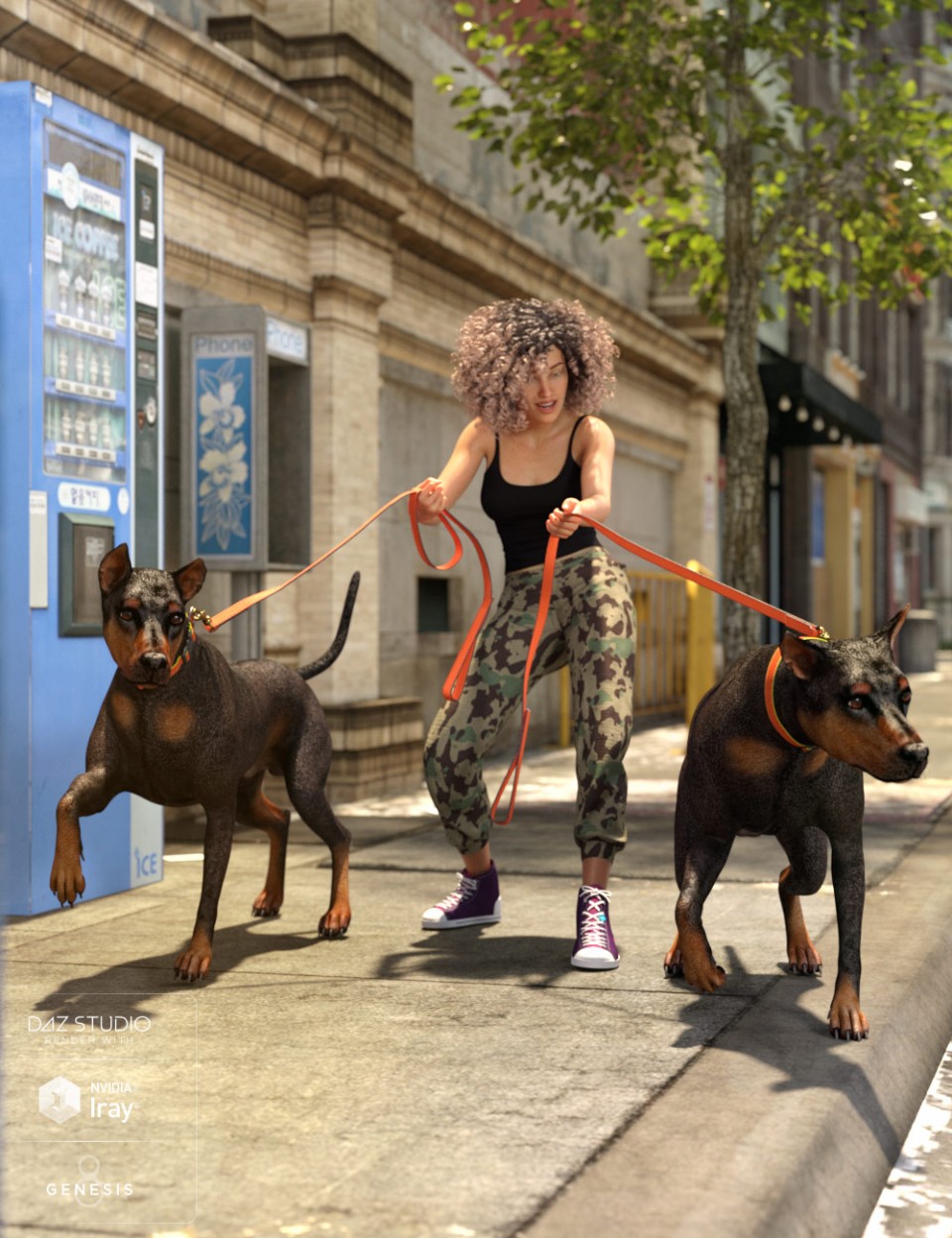 walk-the-dog-8-poses-for-genesis-8