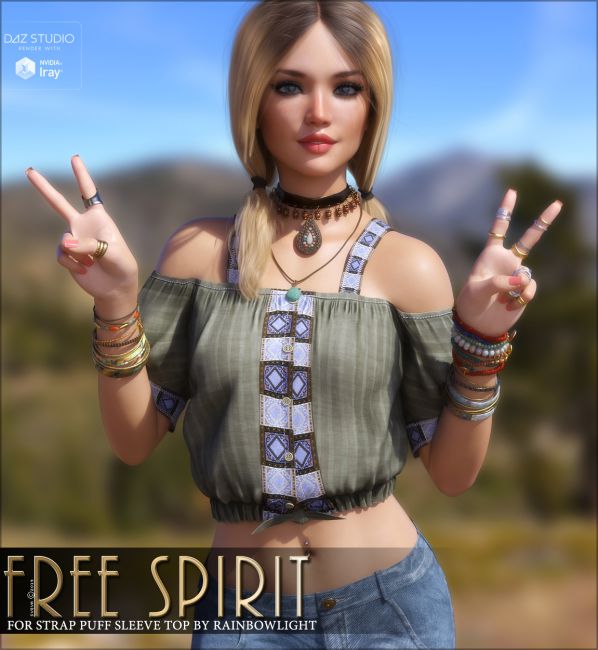 free-spirit-for-strap-puff-sleeve-top