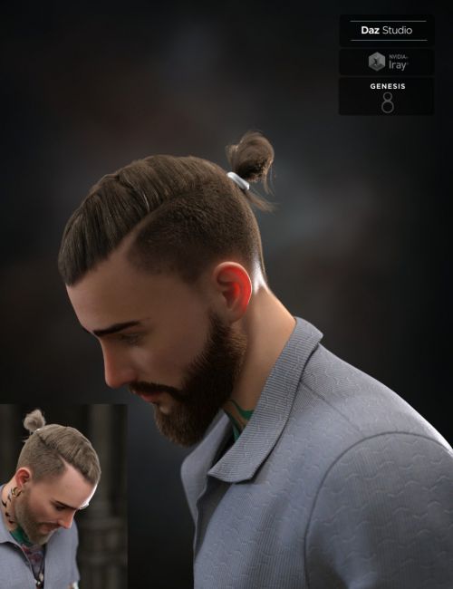 koryan-top-braid-hair-and-beard-set-for-genesis-8-male(s)