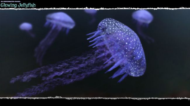 3d-underwater-fauna:-flowing-jellyfish