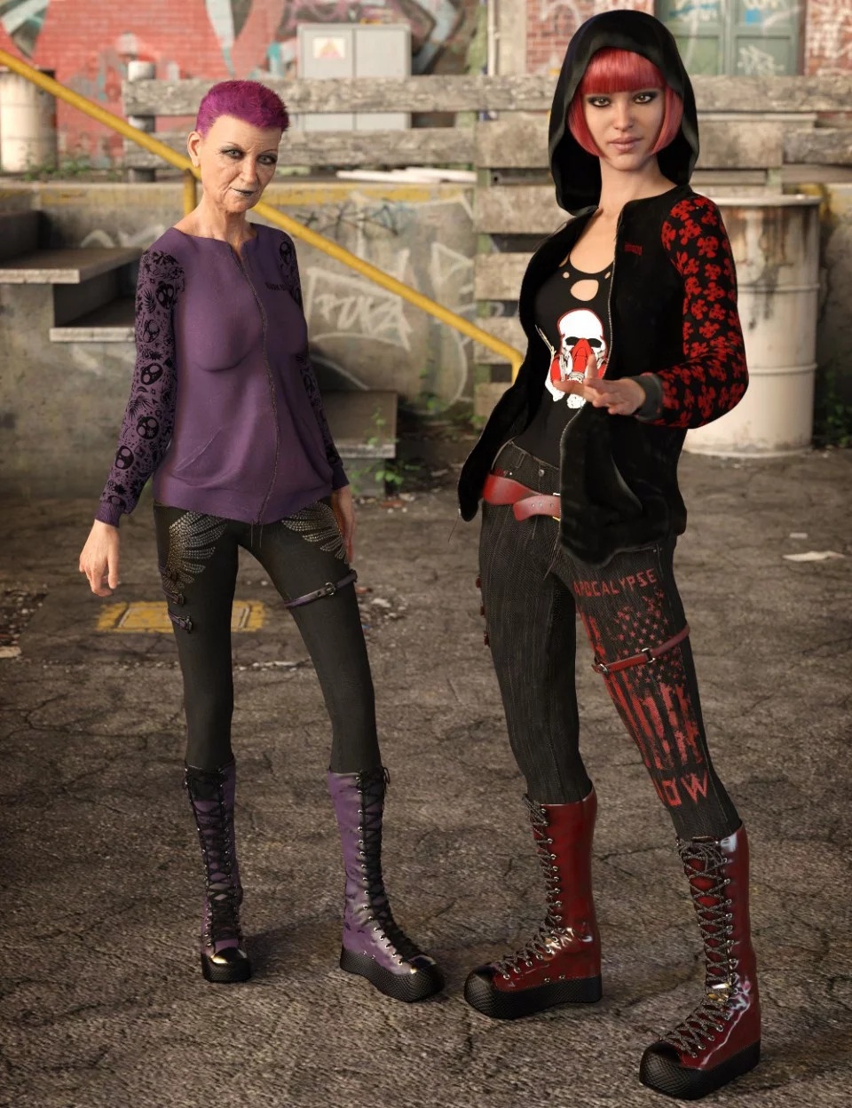 gothy-punk-outfit-textures